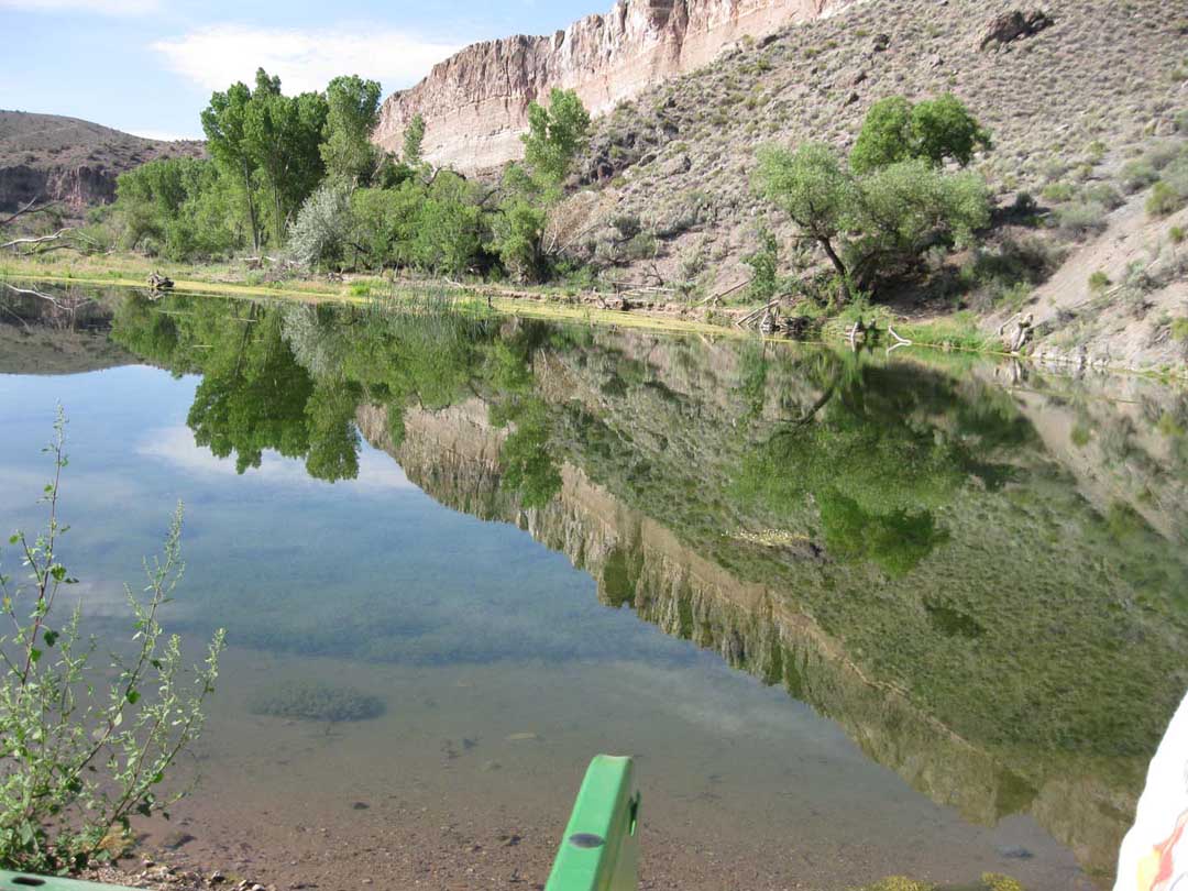 The upper lake on the ranch will provide a continuous supply of water for hydropower, irrigation, and potential algae based bio-fules.